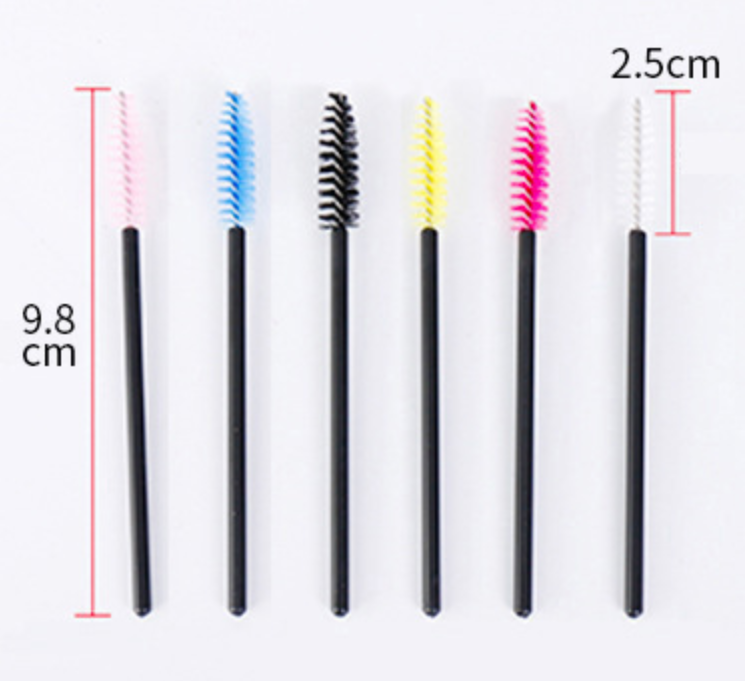 Mascara Brush 50 pieces/bag -  Many Colors