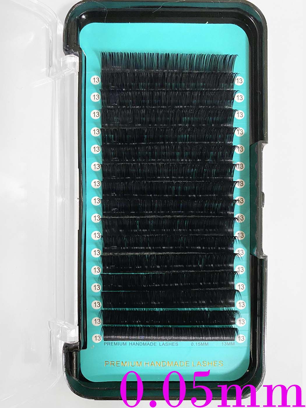 Premium Mega Volume Individual Lash Extensions 16-lines 0.05 mm 【Black Box】