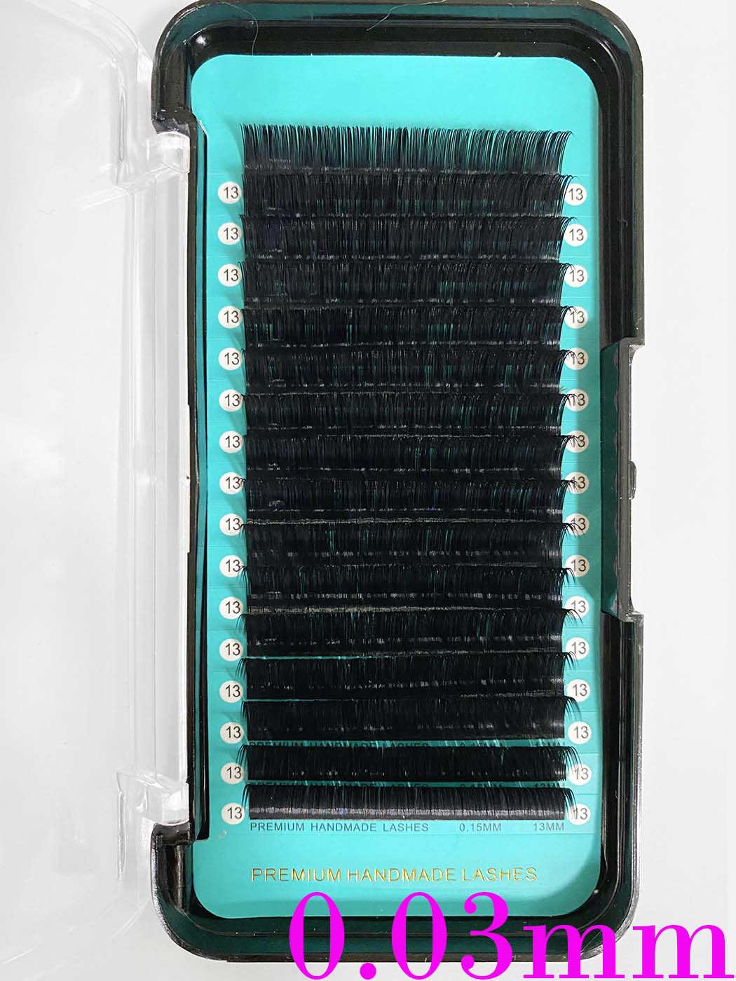 Premium Mega Volume Individual Lash Extensions 0.03mm 16-lines【Black Box】