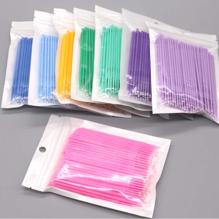 Eyelash Cotton Swabs  100 pcs  2.5mm head