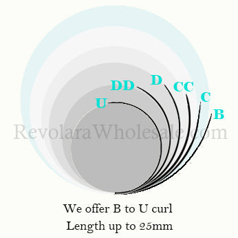 Premium Mega Volume Individual Lash Extensions 16-lines 0.05 mm 【Black Box】